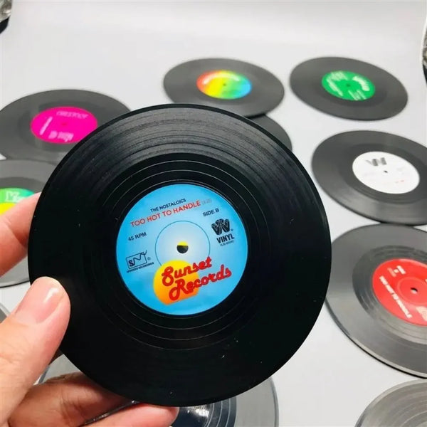 Vinyl Record Cup Coasters