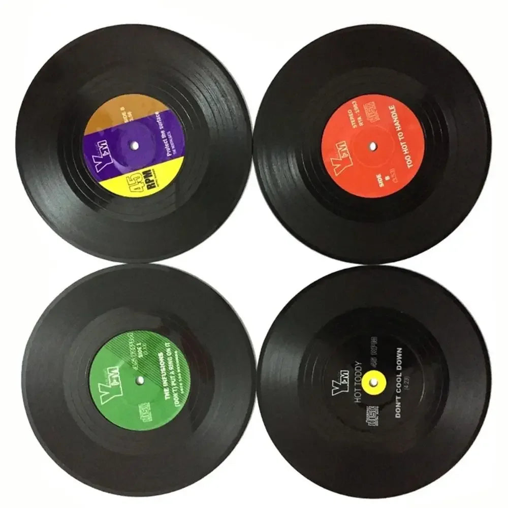 Vinyl Record Cup Coasters