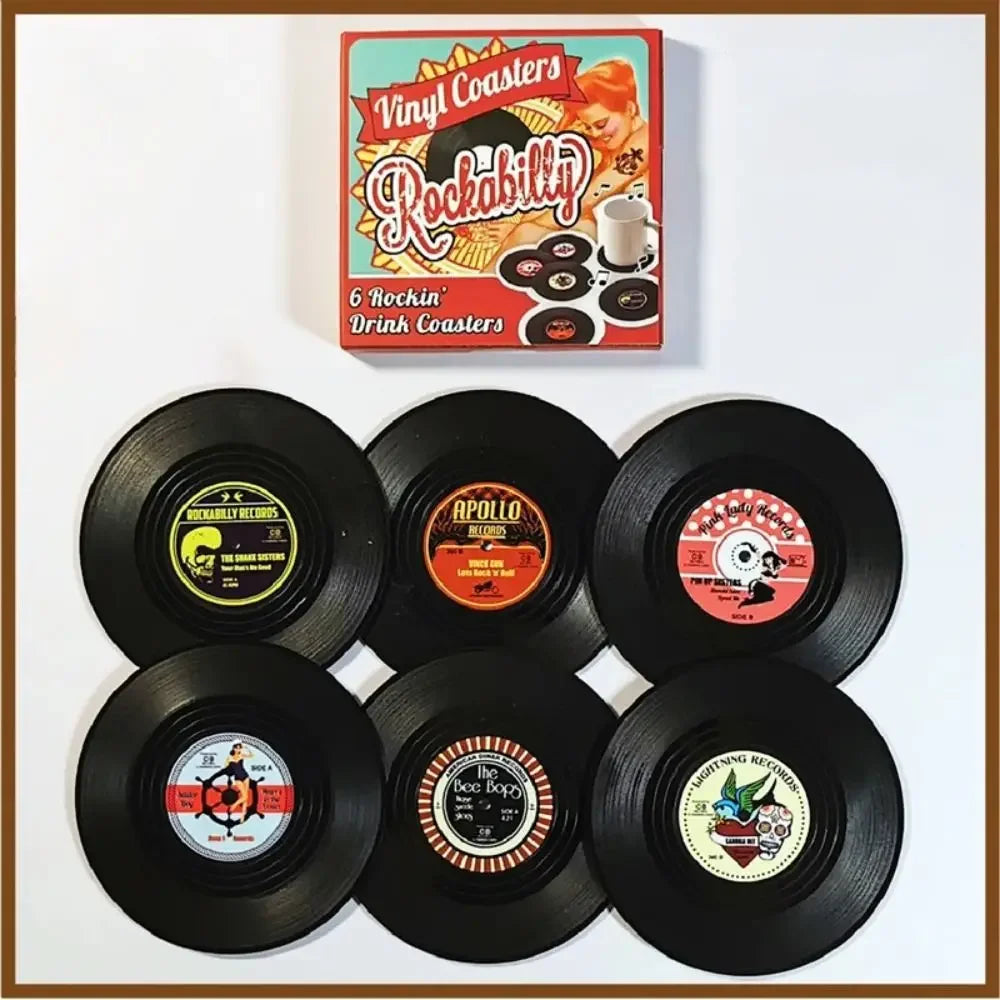 Vinyl Record Cup Coasters